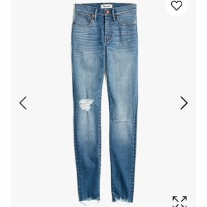 madewell 9”HR skinnies in 27TALL frankie wash